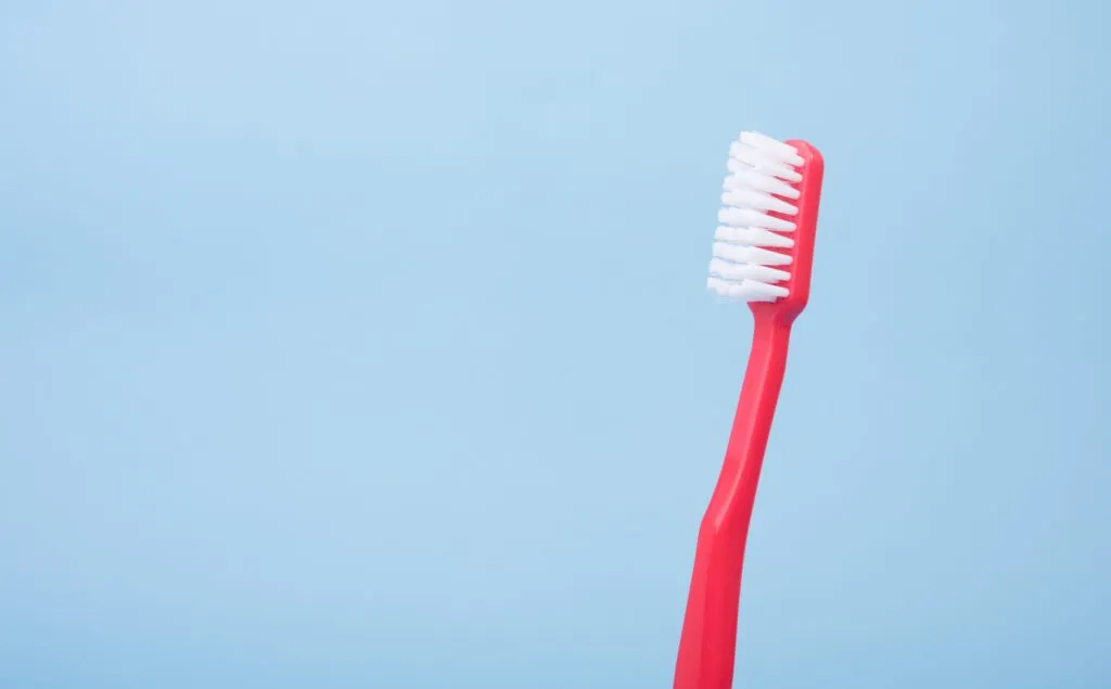 Red toothbrush